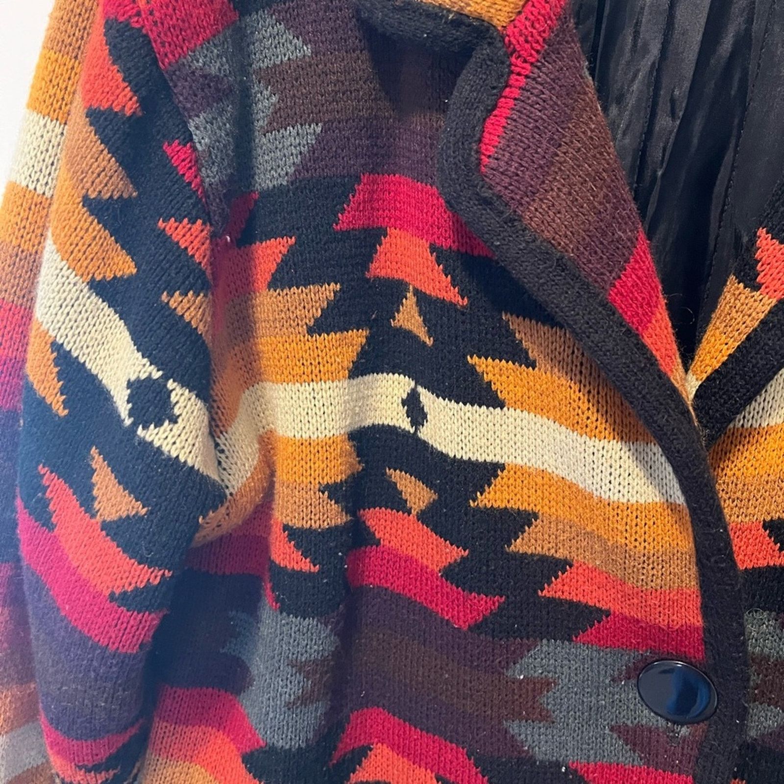 Worthington Worthington Aztec southwestern knit pattern cardigan Jacket Size L / US 10 / IT 46 - 4 Thumbnail