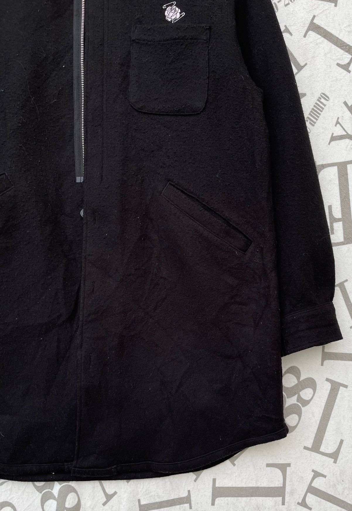 Undercover × Uniqlo 🔥F/W 2021 UNDERCOVER x GU KNIT MELTON LONG SHIRT Size US XS / EU 42 / 0 - 10 Thumbnail