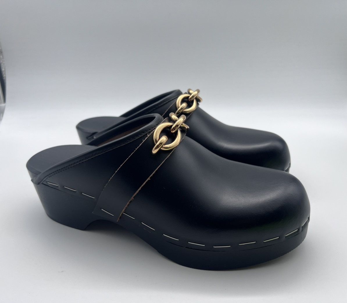 Saint Laurent Paris New Saint Laurent Le Maillon Clog IT 37/ US 7 Size US 7 / IT 37 - 8 Thumbnail