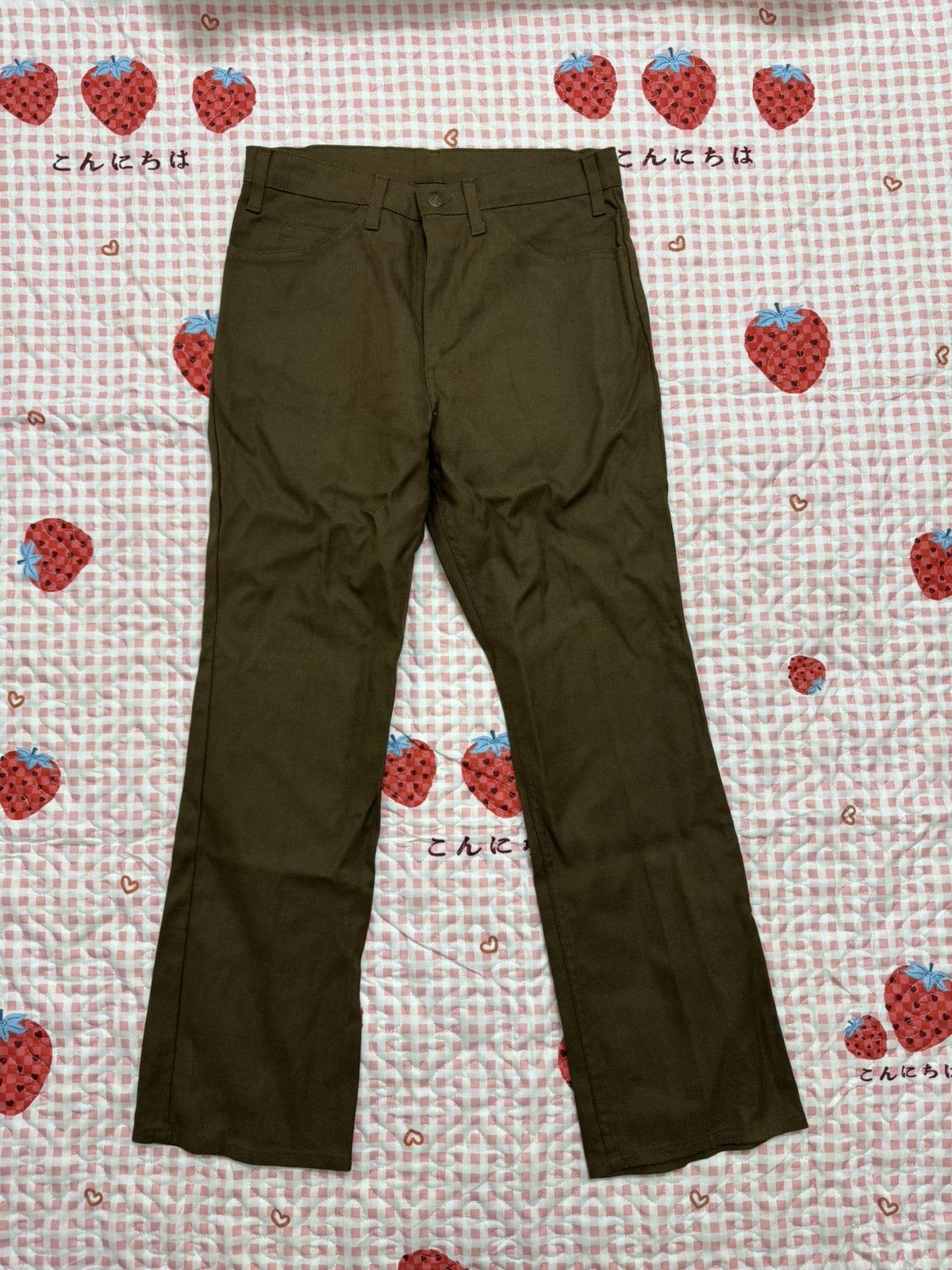 image of Vintage Deadstock Levis Big E Sta Prest Pants in Brown, Men's (Size 31)