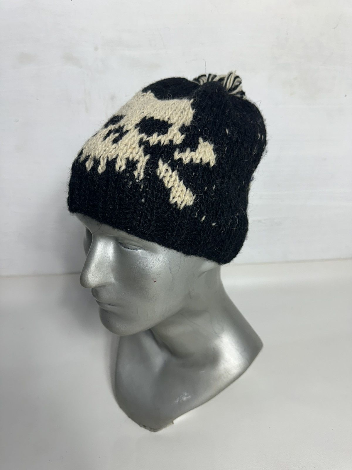 Japanese Brand Skull Skeleton Punk Bondage Knitted Beanie Hats Size ONE SIZE - 4 Thumbnail