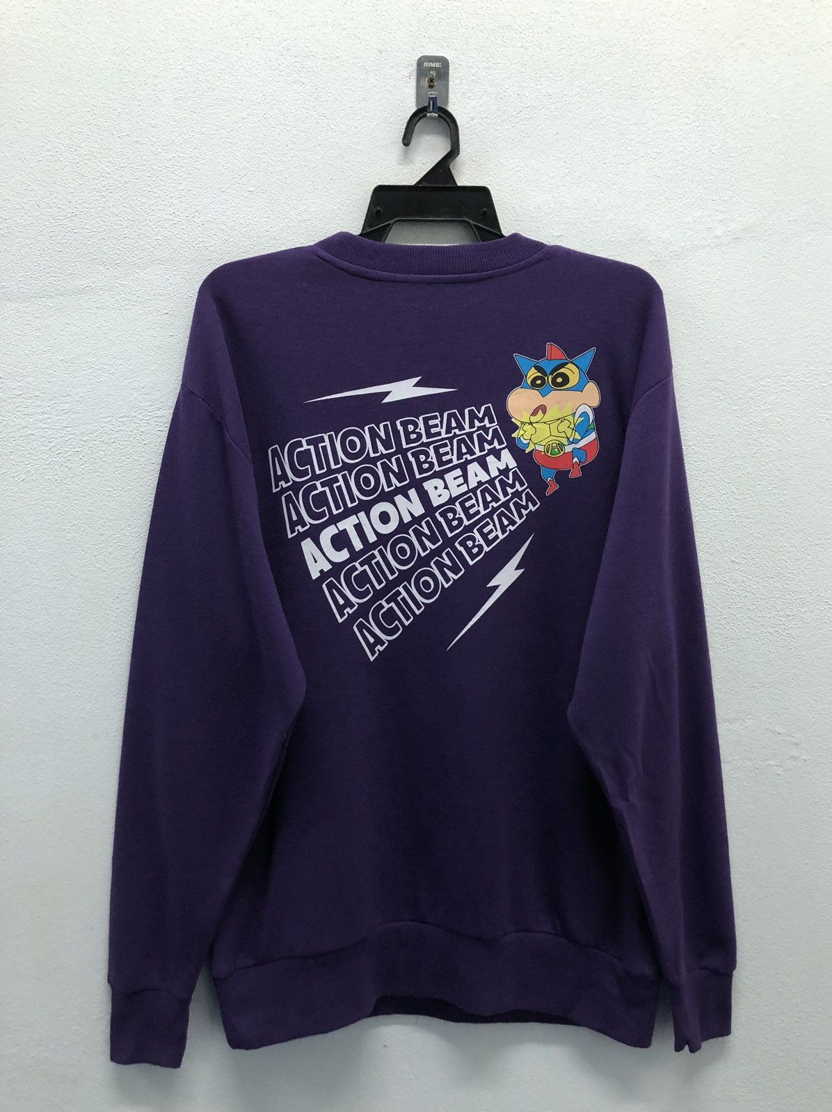 Anime Vintage Crayon Shin-Chan Action Beam Sweatshirt Size US L / EU 52-54 / 3 - 1 Thumbnail