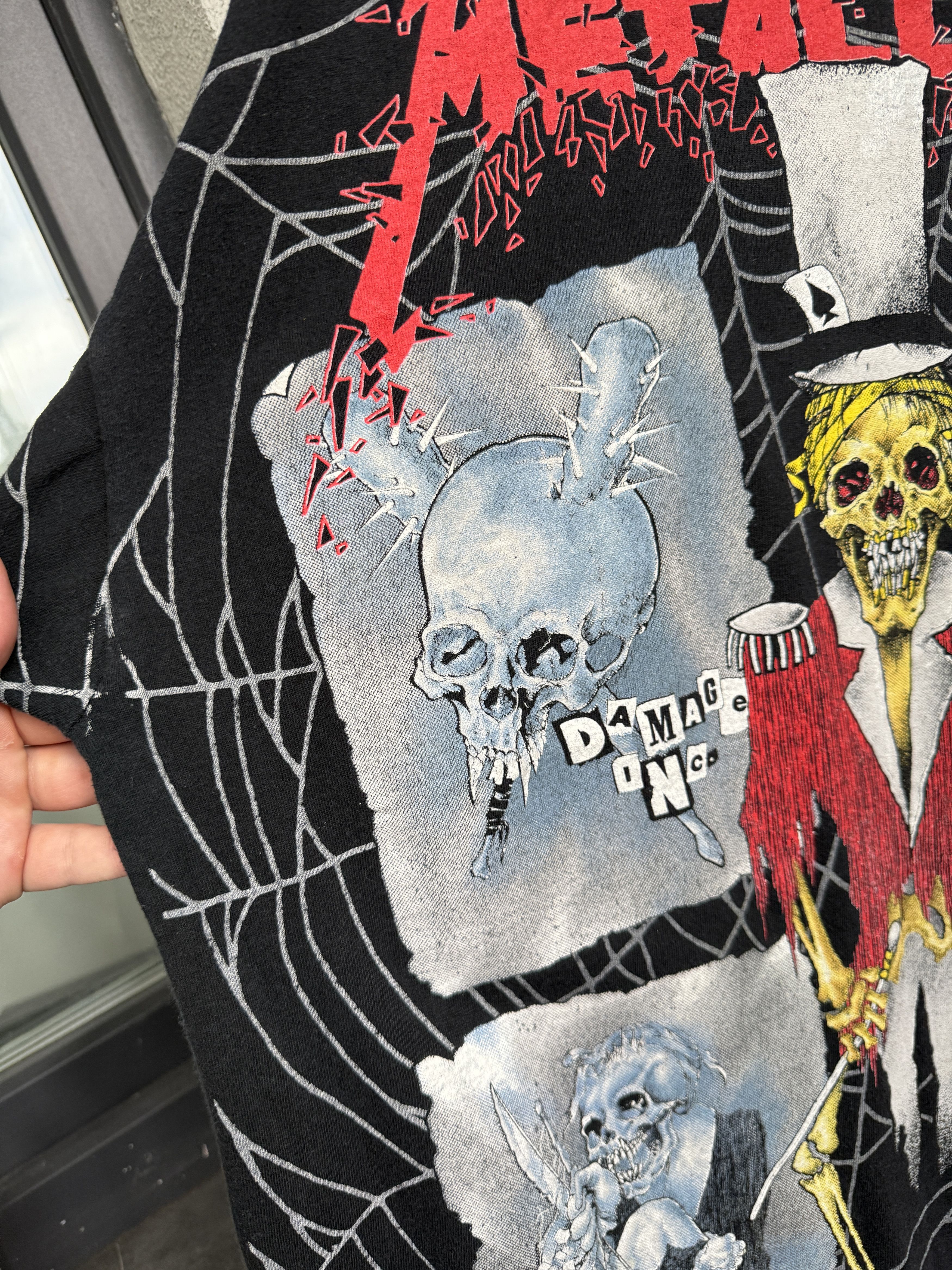 Band Tees Vintage 1992 Metallica Ringmaster Damage Inc Band AOP Tshirt Size US XL / EU 56 / 4 - 7 Thumbnail