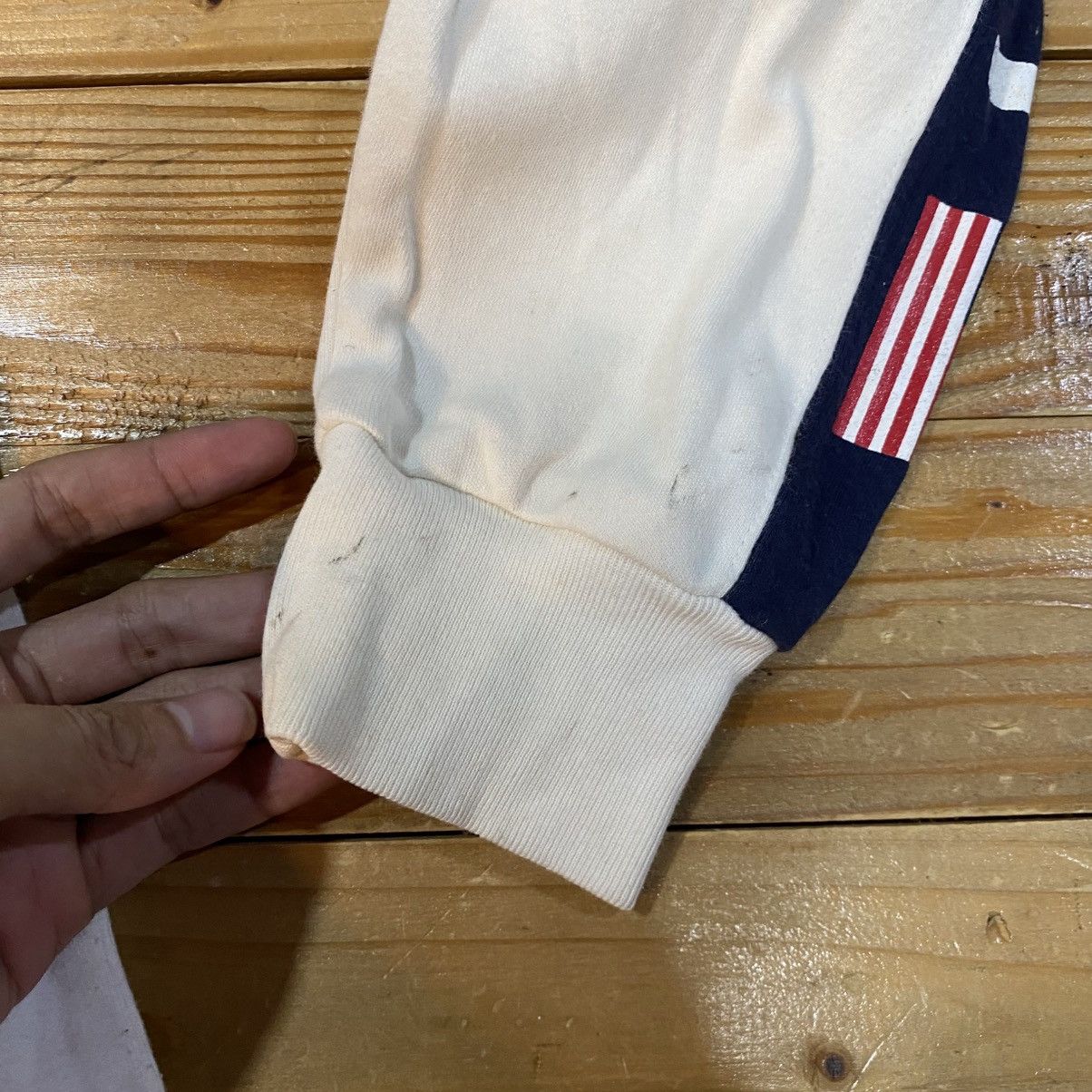 Polo Ralph Lauren × Ralph Lauren × Vintage VINTAGE POLO SPORT SIDE TAPE HALF ZIP SWEATER Size US S / EU 44-46 / 1 - 14 Thumbnail