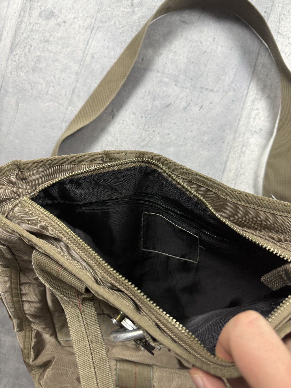 Japanese Brand GEORGE GINA & LUCY Tactical Khaki Shoulder Bag ggl bag Size ONE SIZE - 5 Thumbnail