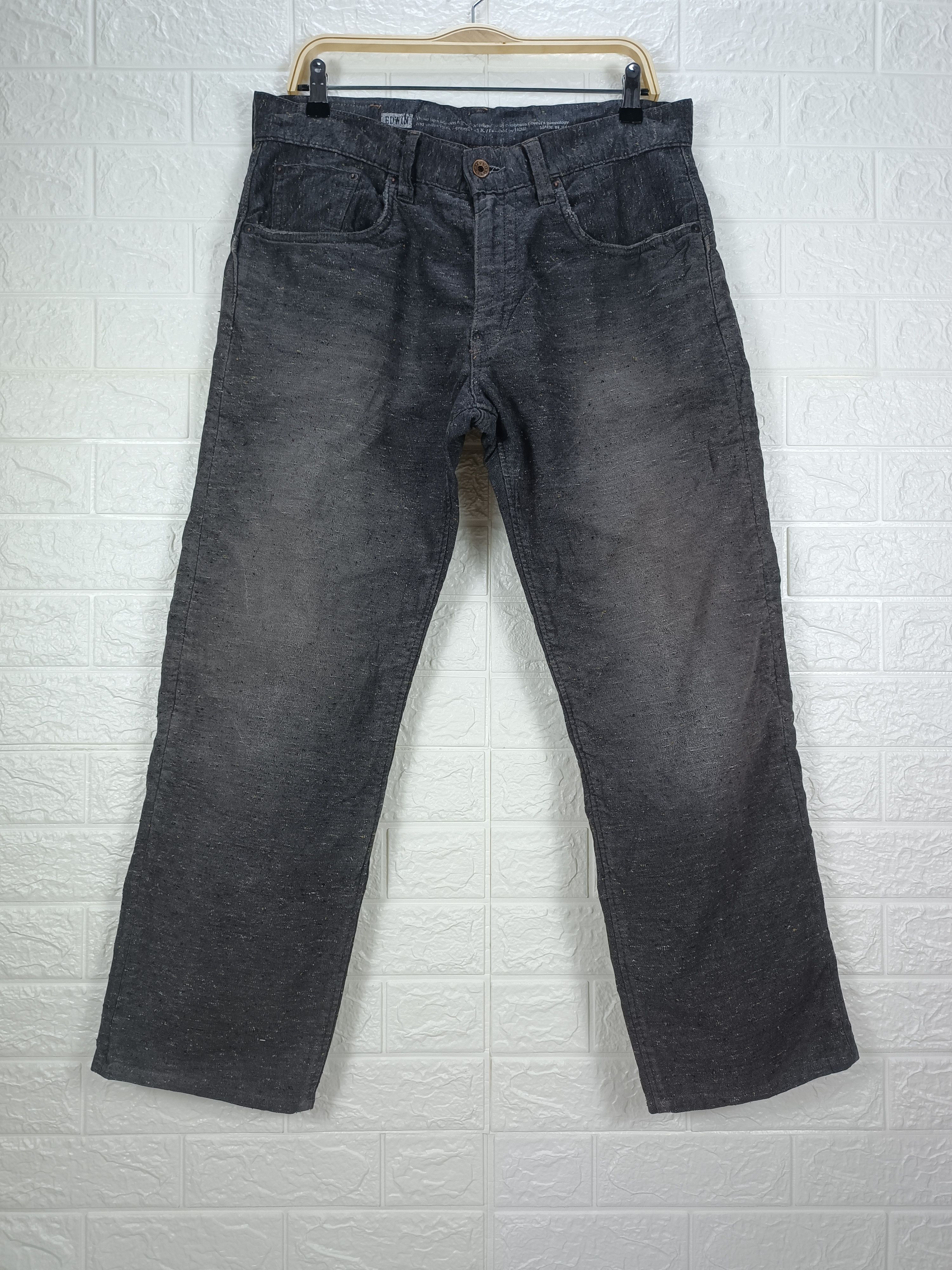 Edwin Vintage Edwin 505 Orange Tab Sun Faded Black Jeans Size US 32 / EU 48 - 1 Thumbnail