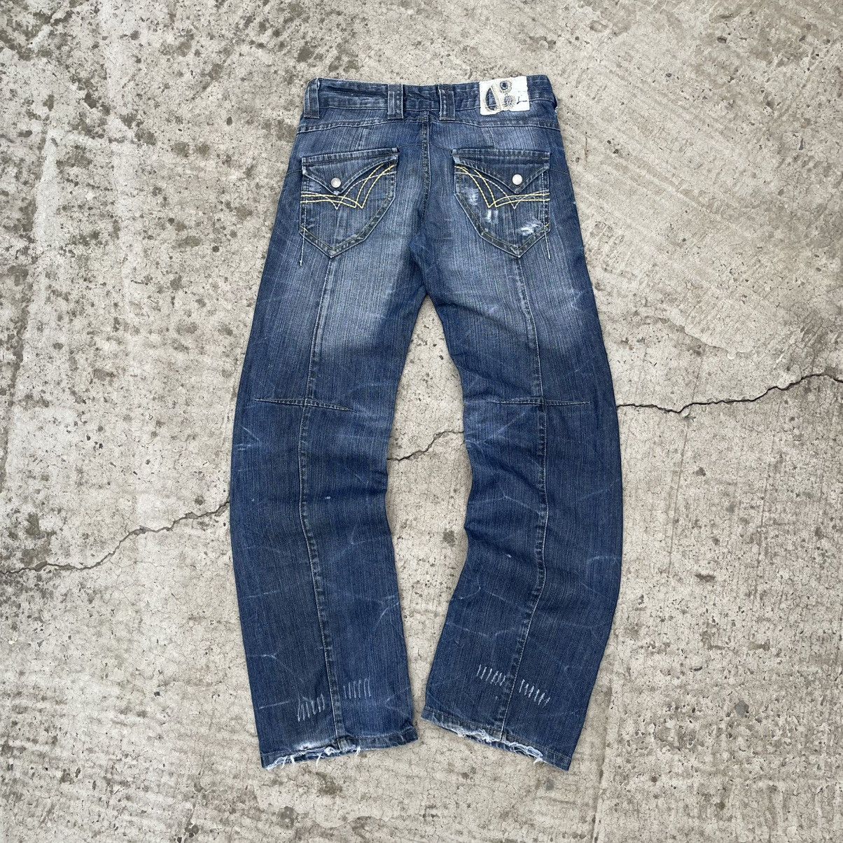 Levi's Made & Crafted Vintage Crafted Crazy Fit Women’s Flared Jeans Y2K Punk Rave Size 28" / US 6 / IT 42 - 3 Thumbnail