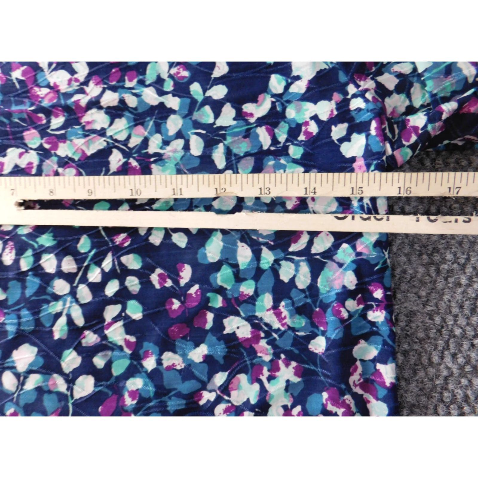 Croft & Barrow Croft & Barrow Womens Blouse PXS Petites blue floral graphic stretch polyester Blouse Casual Blue Womens Petites XS? Wait. Size XS / US 0-2 / IT 36-38 - 5 Thumbnail