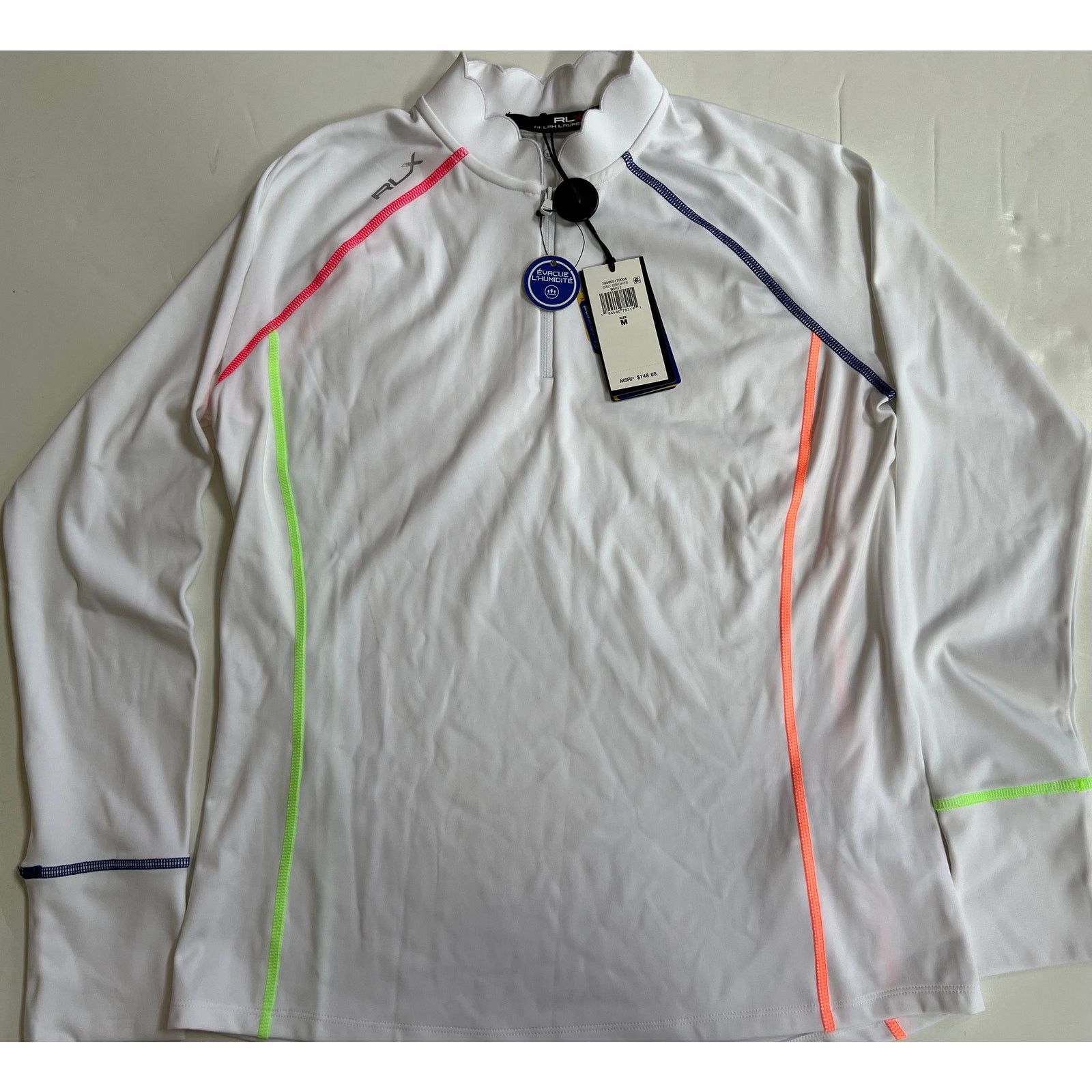 Ralph Lauren RLX Golf Women's Scallop Collar Powerstretch M