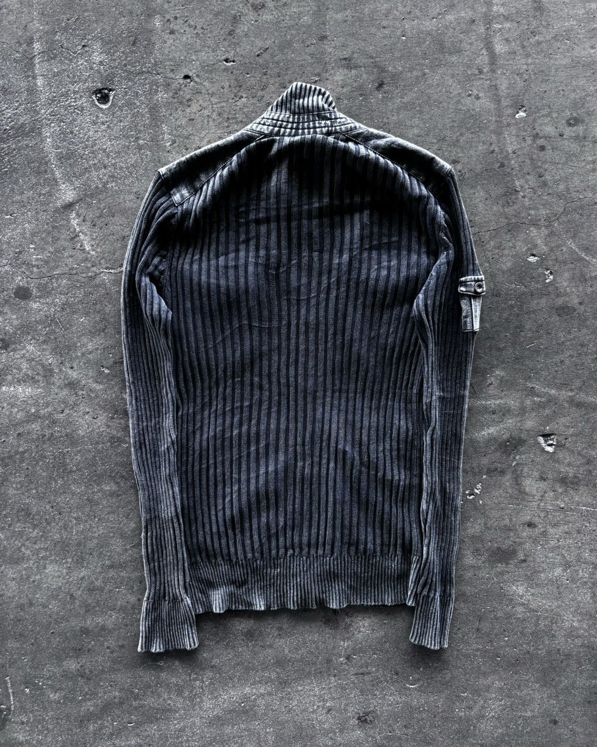 If Six Was Nine × Japanese Brand × Le Grande Bleu (L.G.B.) Ifsixwasnine Lgb Style Stone Washed Grey Knit Zip Up Size US M / EU 48-50 / 2 - 6 Thumbnail