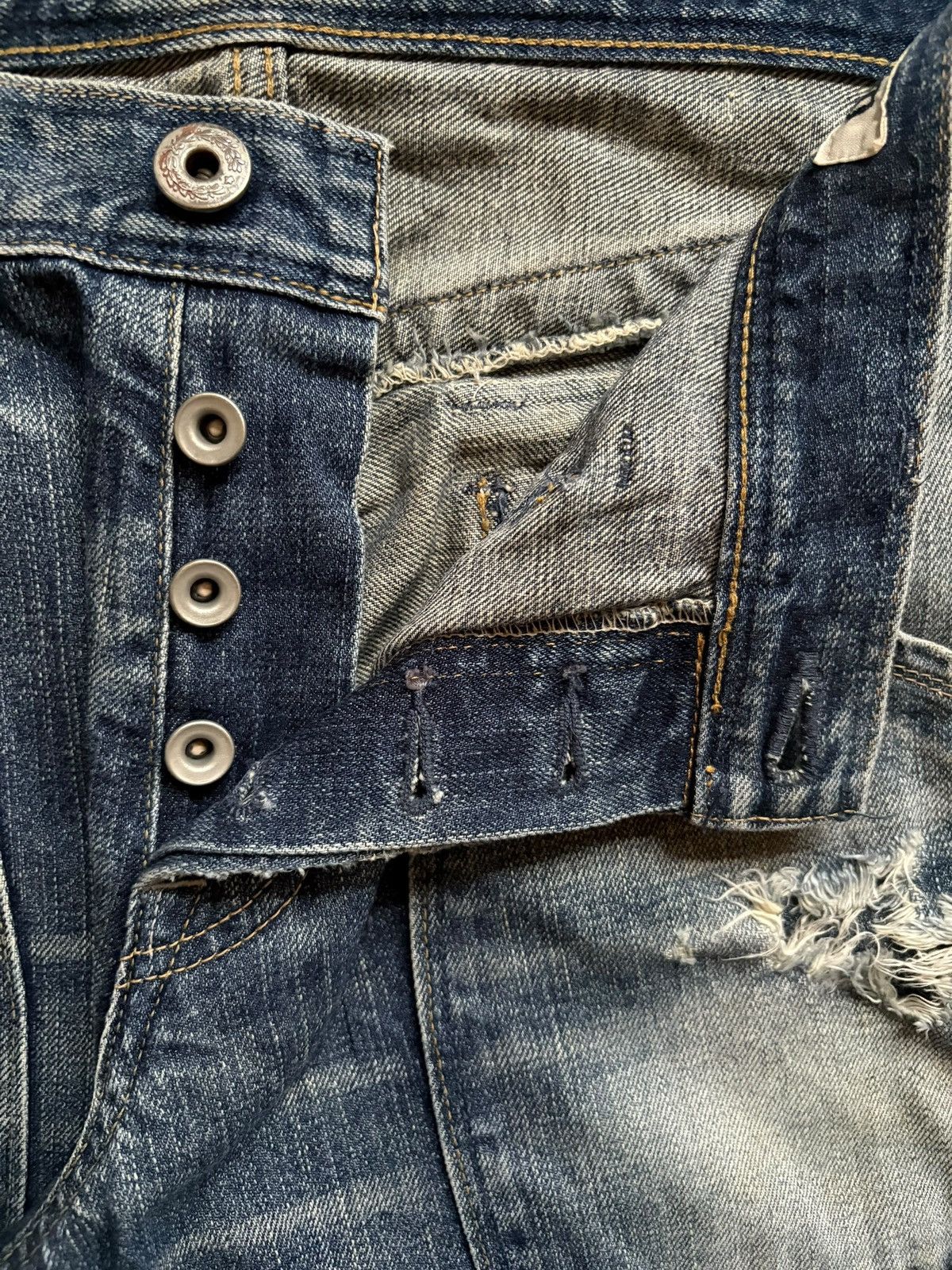 Japanese Brand × Spellbound Vintage Japanese Spellbound Mud Wash Distressed Baggy Jeans Size US 34 / EU 50 - 4 Thumbnail