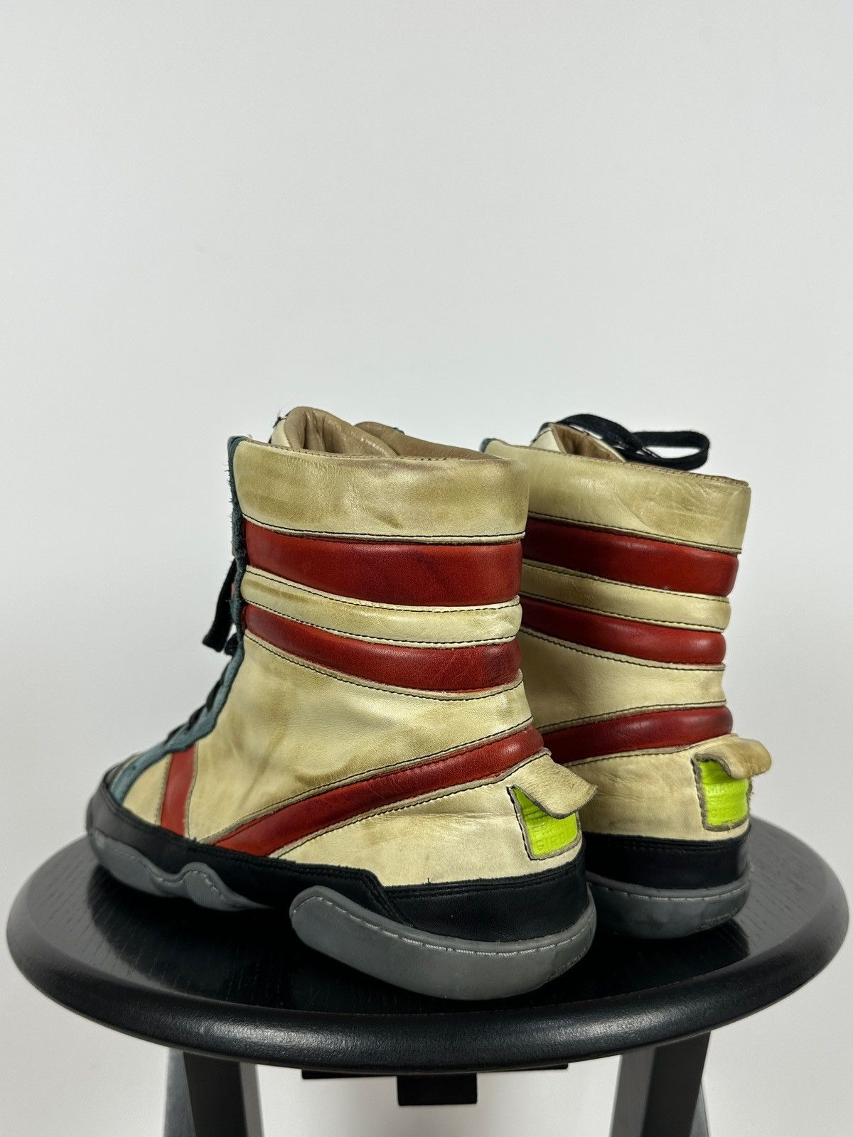 Marithe + Francois Girbaud 00s Vintage Marithé + François Girbaud High Top Sneakers Size US 8 / EU 41 - 3 Thumbnail