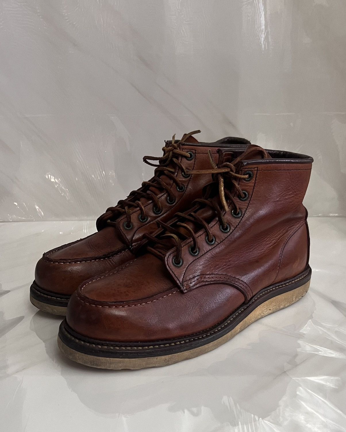 Red Wing Red wing #1907 classic moc toe brown leather boot size 9 D Size US 9 / EU 42 - 3 Thumbnail