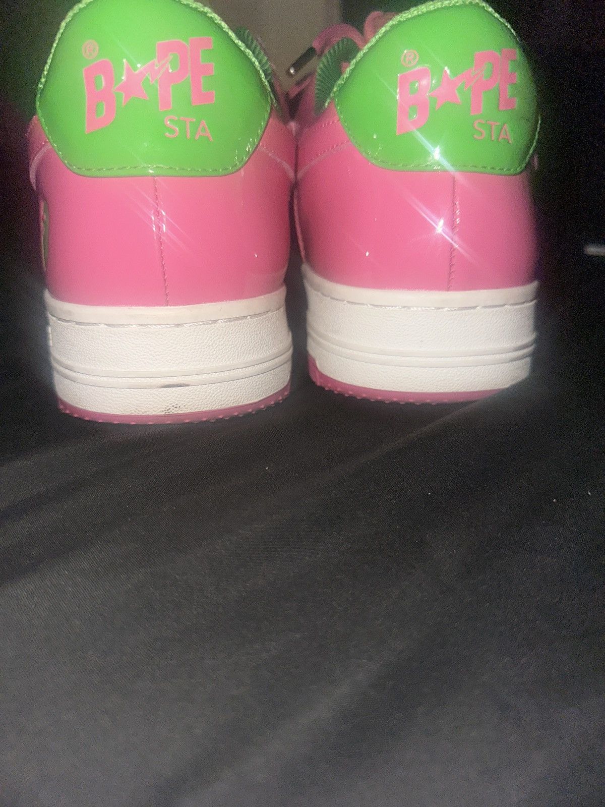 Bape Bapesta #1 M1 ‘Pink’ Size US 12 / EU 45 - 4 Thumbnail