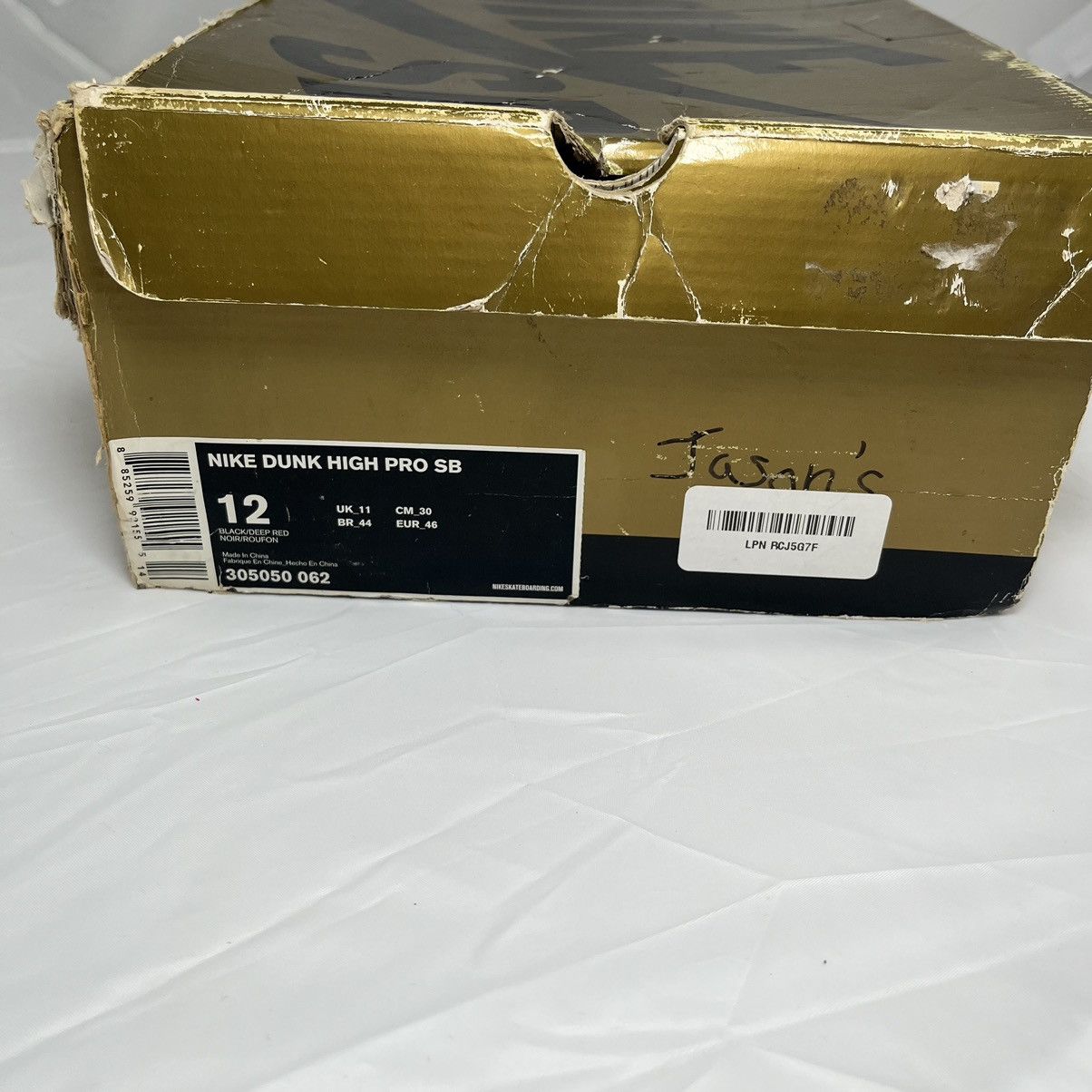 Nike Size 12 Rare Grail! 2007 Nike Dunk High SB Jason Voorhees Size US 12 / EU 45 - 15 Thumbnail