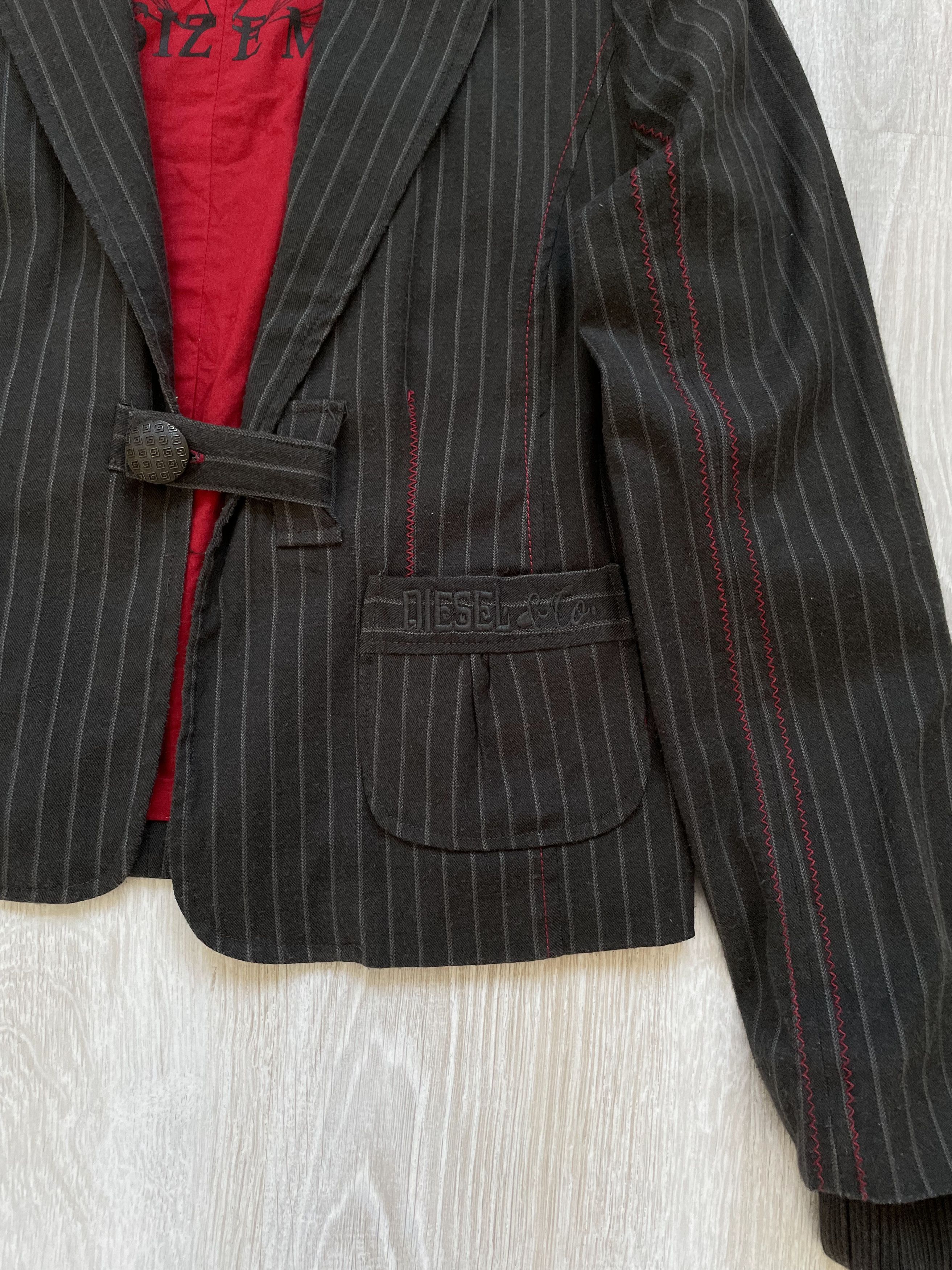 Diesel Vintage Diesel Gothic Skinny Blazer Jacket Size M / US 6-8 / IT 42-44 - 2 Thumbnail