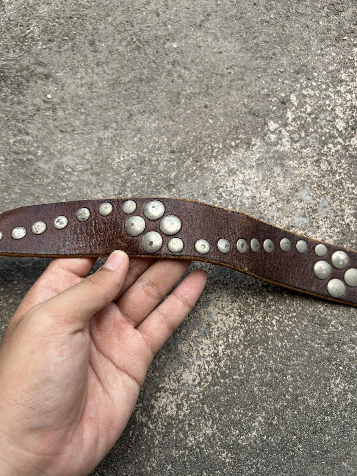 Vintage Vintage studded leather belt (Kapital Style) Size ONE SIZE - 14 Thumbnail