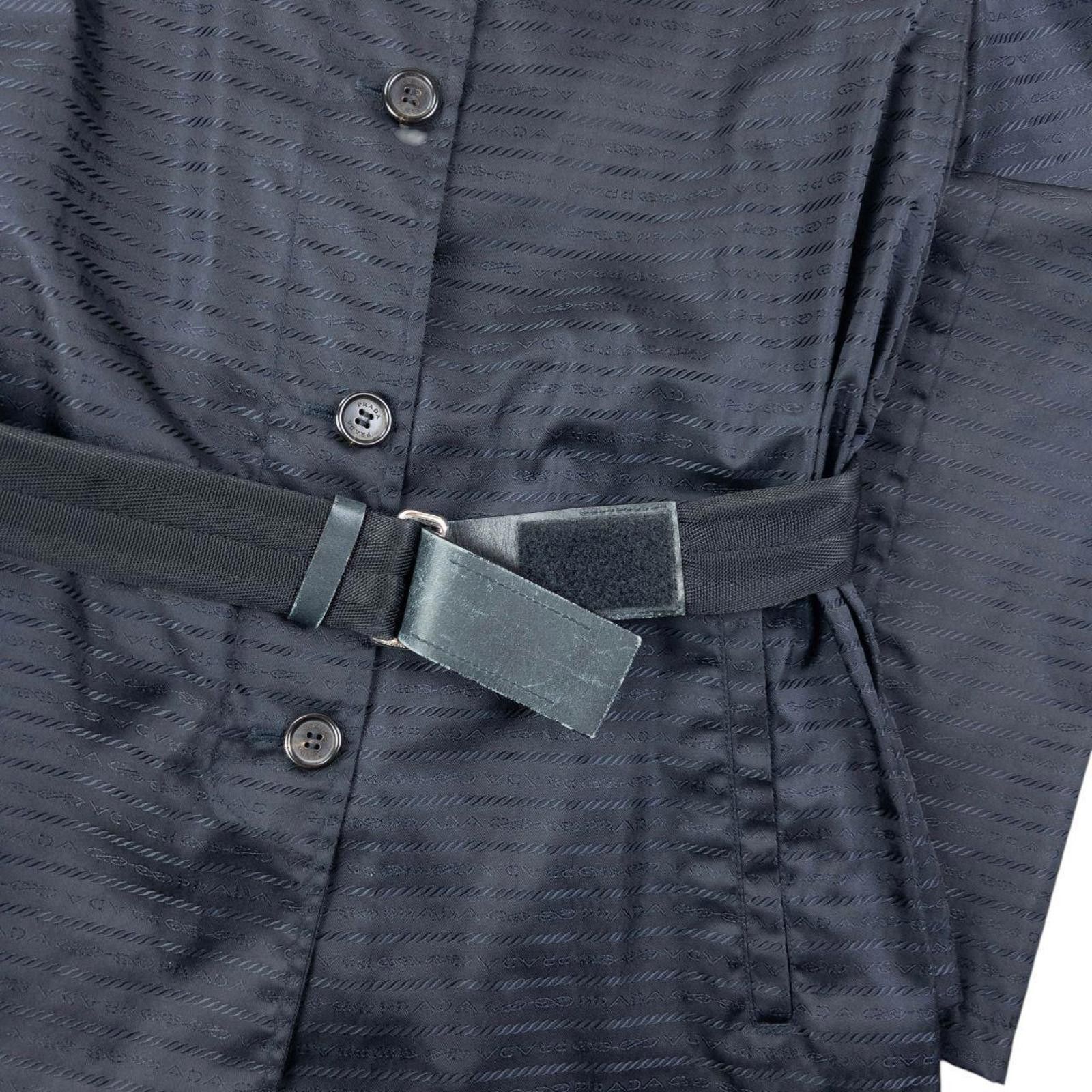Prada Vintage 2000s Prada Monogram Belt Waist Jacket Size XL Size US XL / EU 56 / 4 - 5 Thumbnail