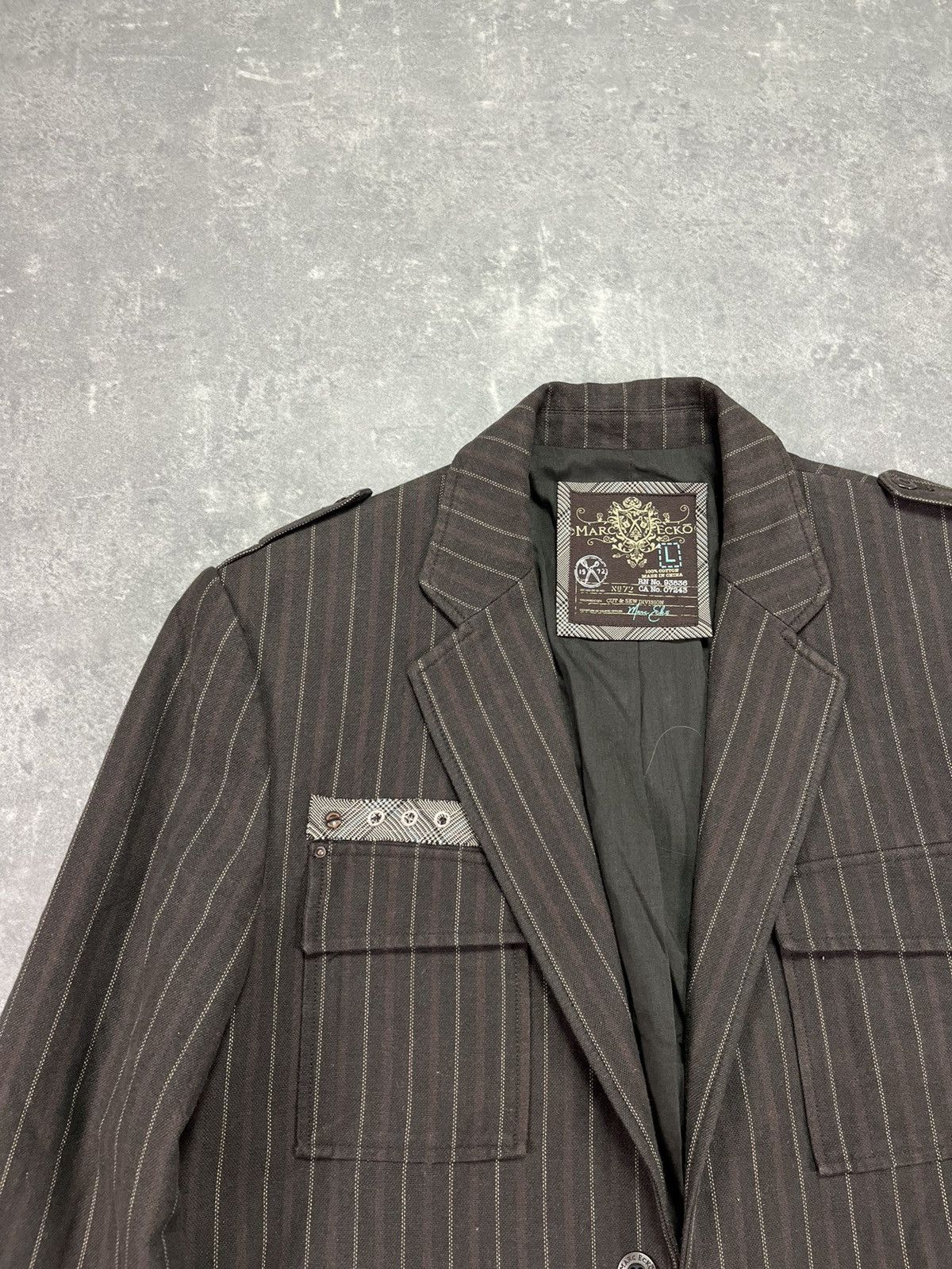 Marc Ecko Marc Ecko Immortalize Embroidered Blazer Jacket 00s Y2K L Size US L / EU 52-54 / 3 - 4 Thumbnail