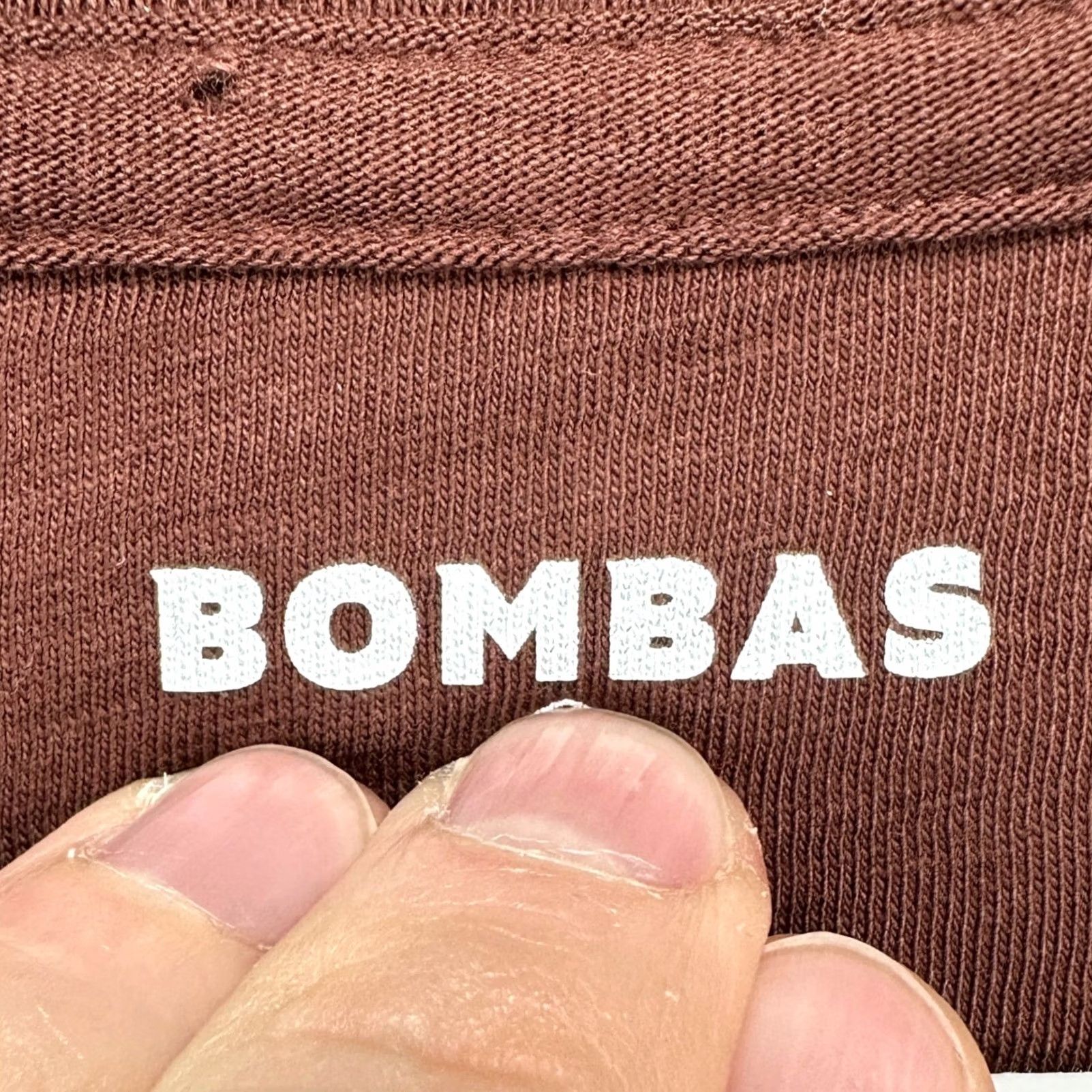 Vintage Bombas T-Shirt Mens 3XL Brown Crew Neck Long Sleeve Cotton Casual Size US XXL / EU 58 / 5 - 4 Thumbnail