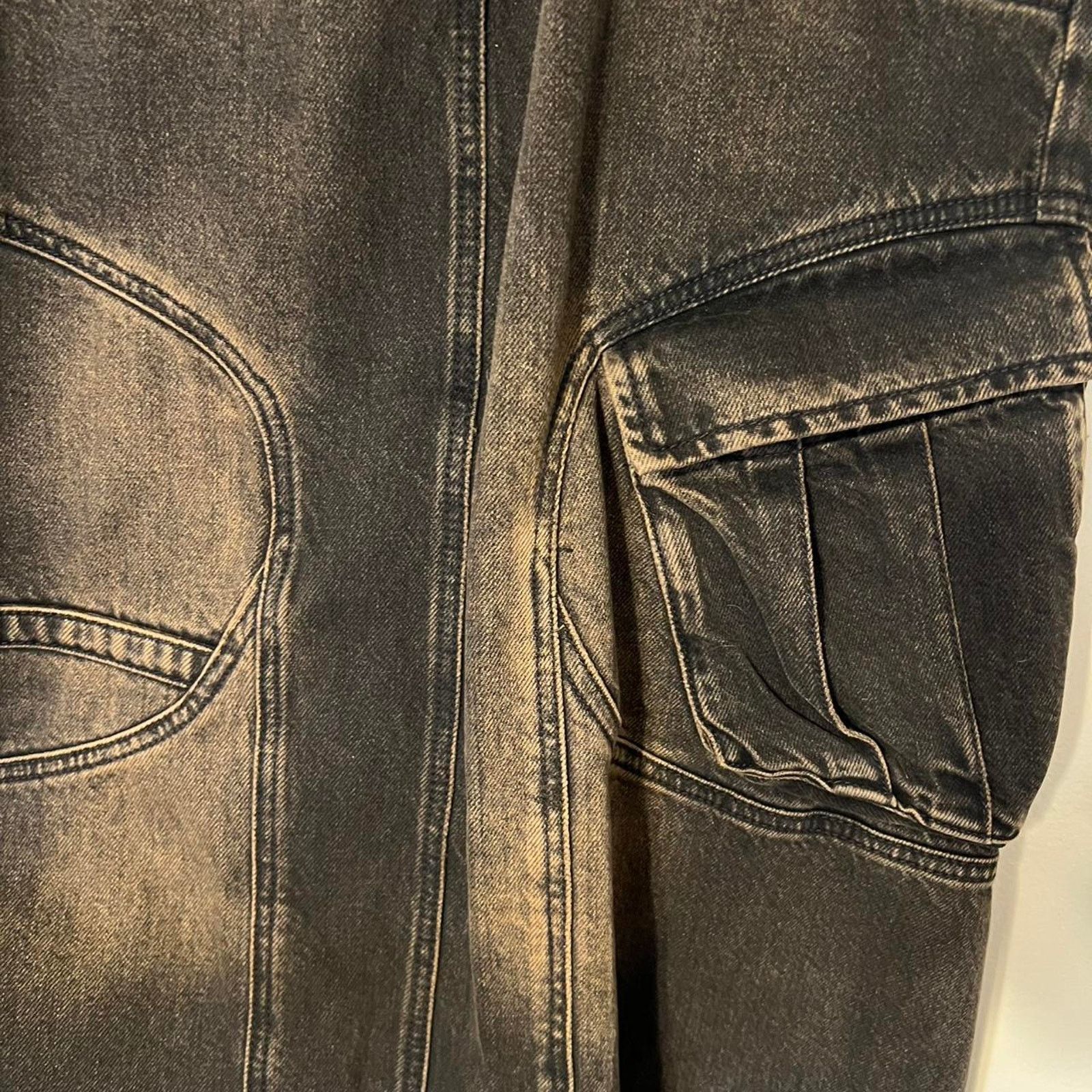 Misbhv MISBHV DENIM MAXI SKIRT - BROWN DISTRESSED Size 28" / US 6 / IT 42 - 7 Thumbnail