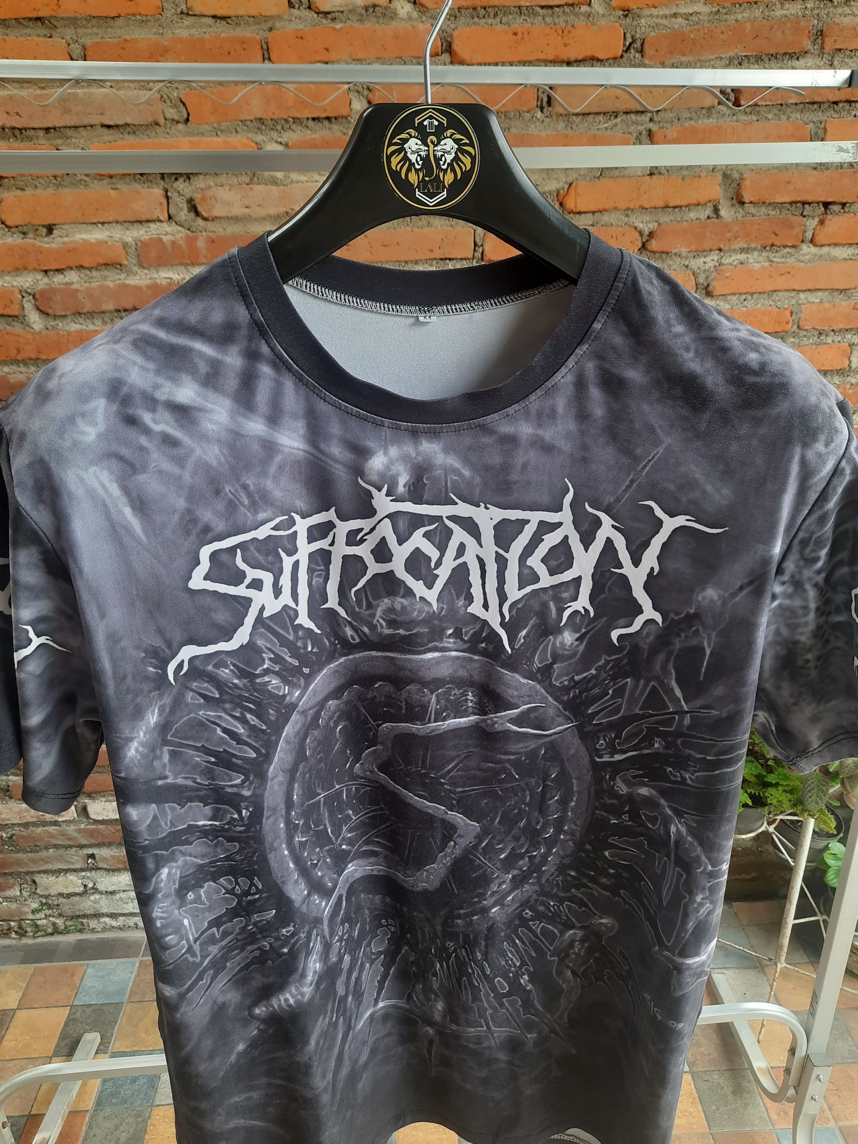 Band Tees Suffocation Jersey Allover Print Band Tee Size US M / EU 48-50 / 2 - 2 Thumbnail