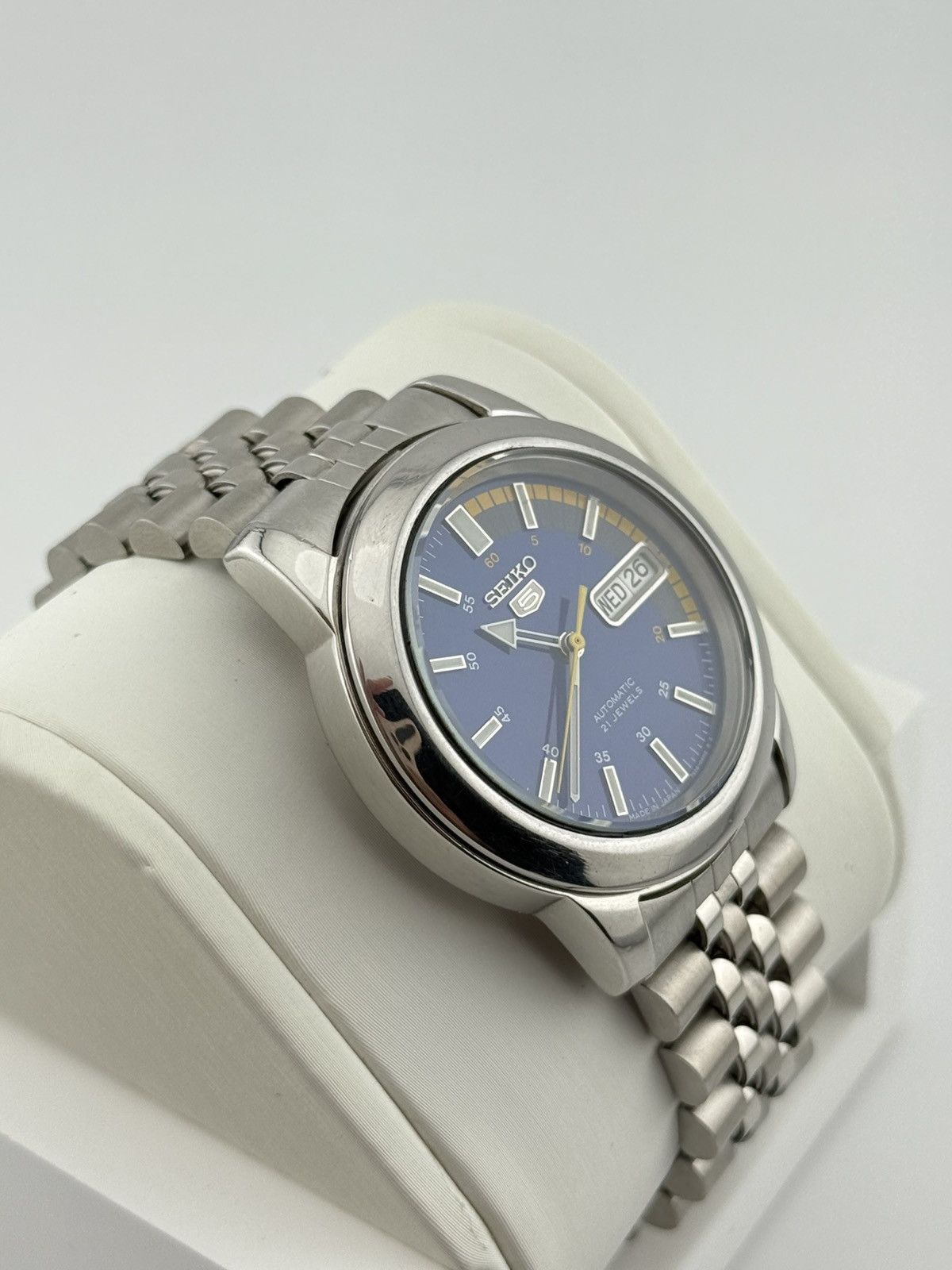 Seiko Seiko 5 7S26 Blue Racer Dial Automatic 38mm Watch Size 38 - 3 Thumbnail