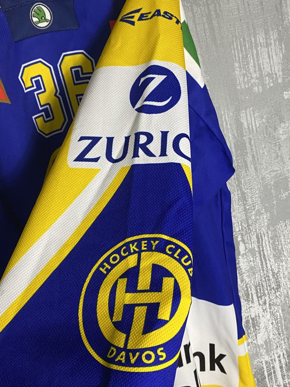NHL Vintage Davos Hockey Jersey Shirt #36 Zurich Switzerland Size US L / EU 52-54 / 3 - 5 Thumbnail