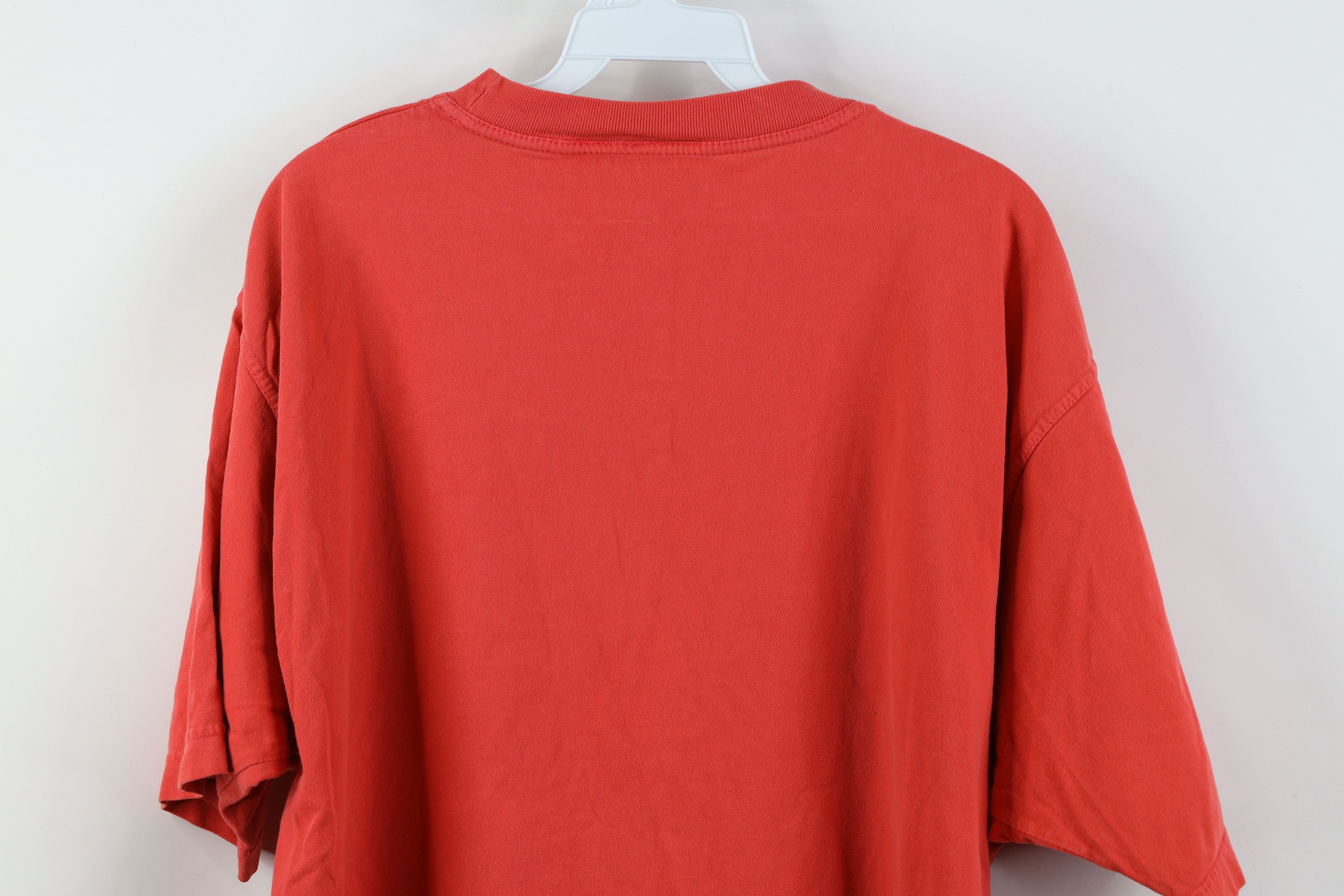 Levi's Vintage 90s Levis Spell Baggy Boxy Fit T-Shirt Salmon Pink Size US M / EU 48-50 / 2 - 13 Thumbnail