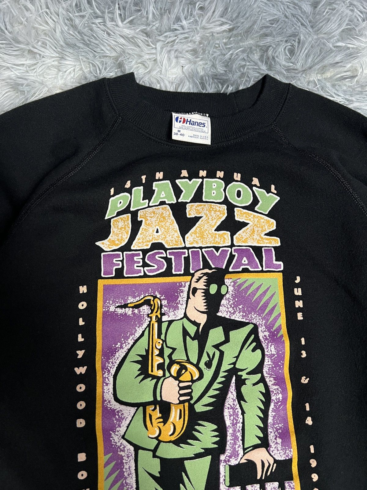 Playboy Vintage 90's Playboy festival Jazz 1992 crewneck Size US M / EU 48-50 / 2 - 2 Thumbnail