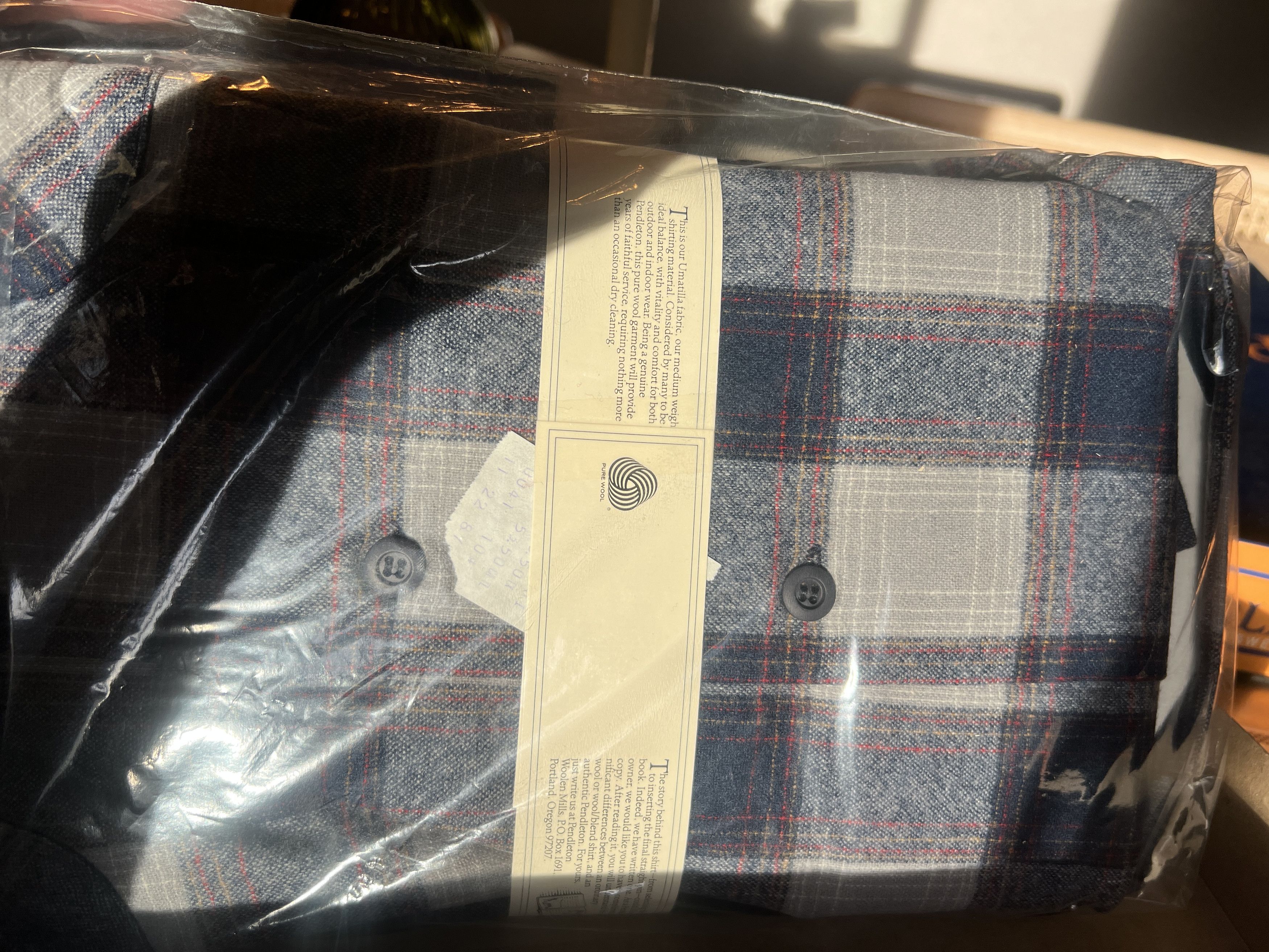 Pendleton Vintage Pendleton Umatilla Blue A022-496 100% Wool Size M Size US M / EU 48-50 / 2 - 4 Thumbnail
