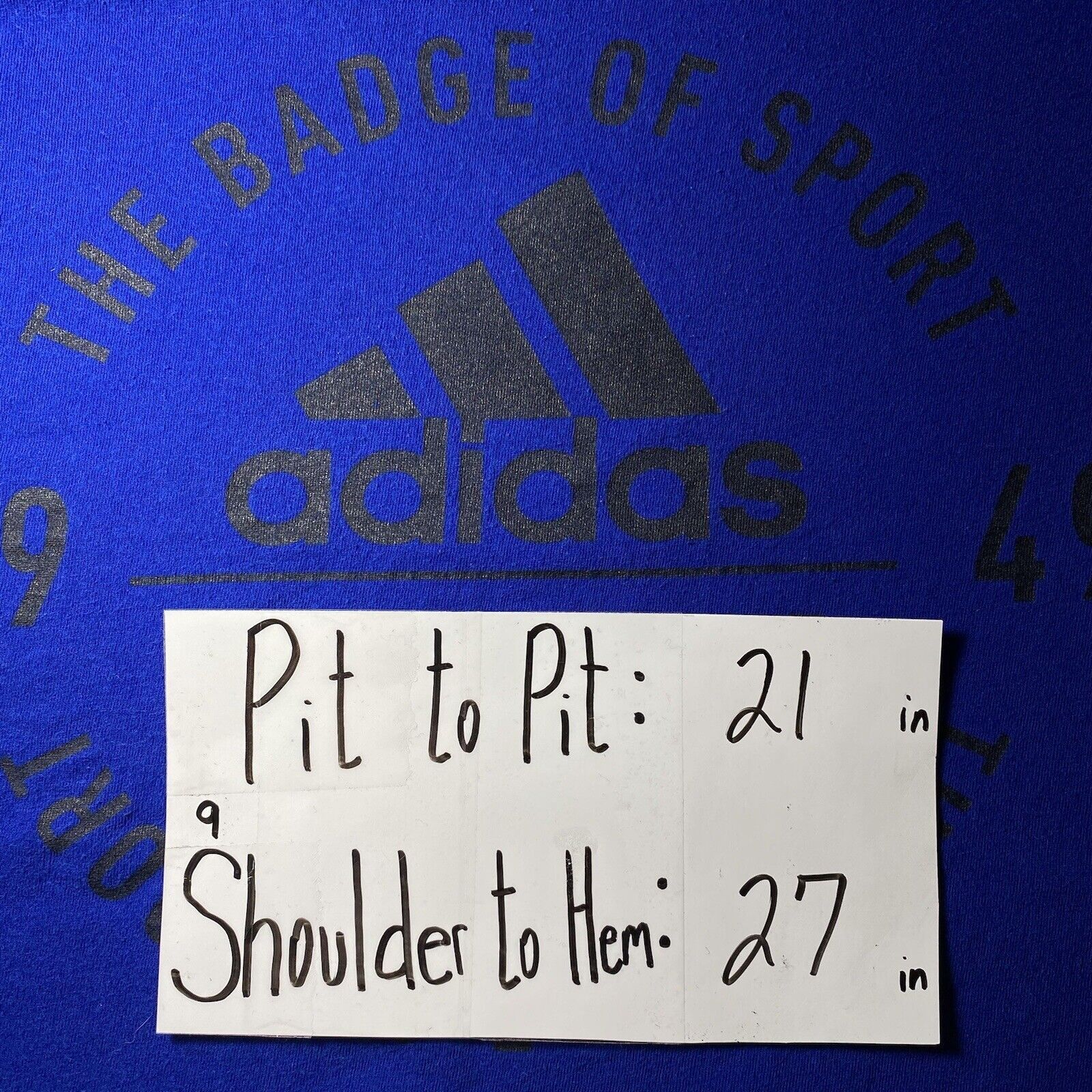 Adidas Adidas Large Badge Of Sport Short Sleeve Graphic T Shirt Size US L / EU 52-54 / 3 - 9 Thumbnail