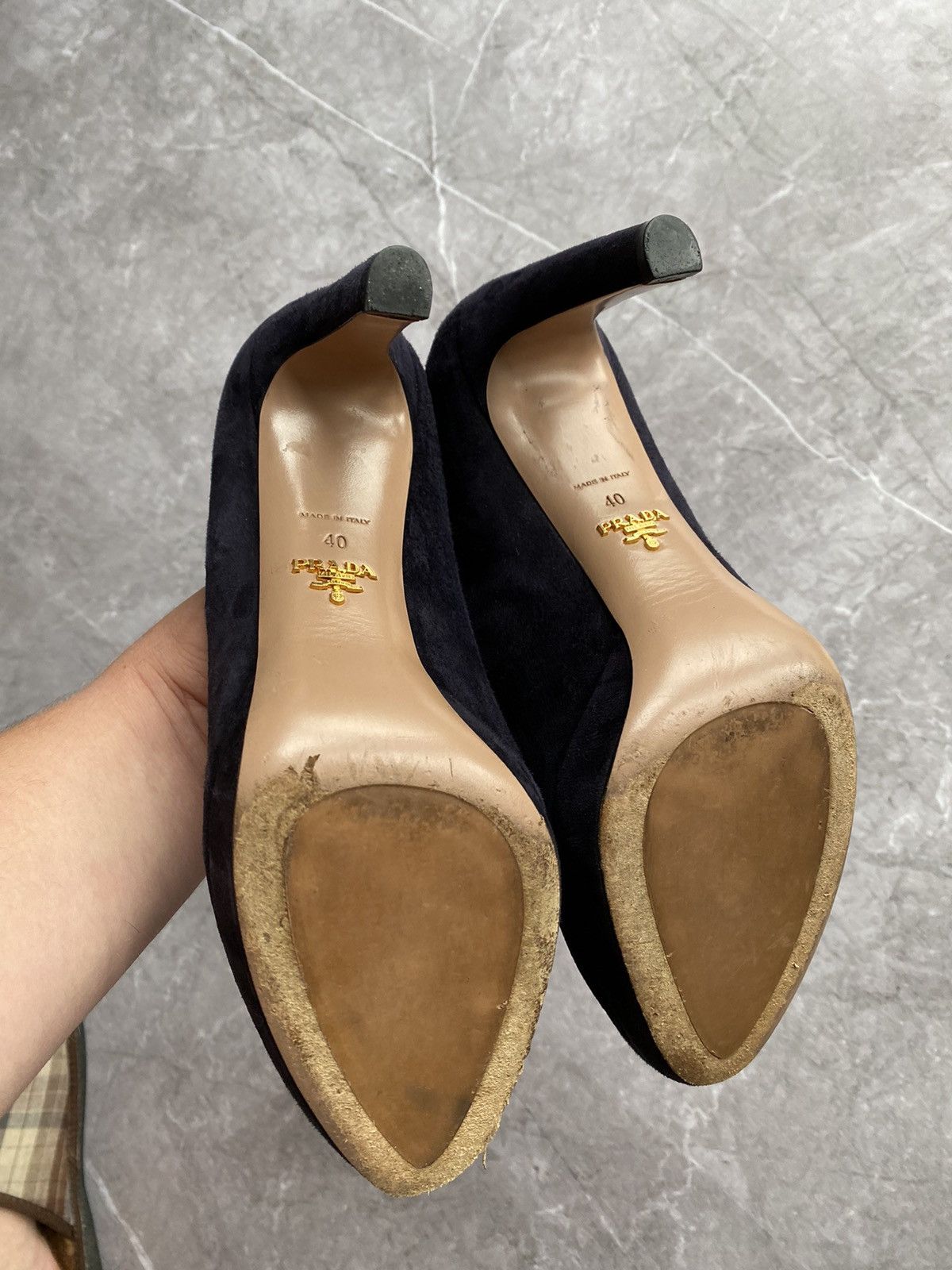 Prada Prada Milano Suede Pumps Heels Women’s Shoes Made in Italy Size US 10 / IT 40 - 10 Thumbnail