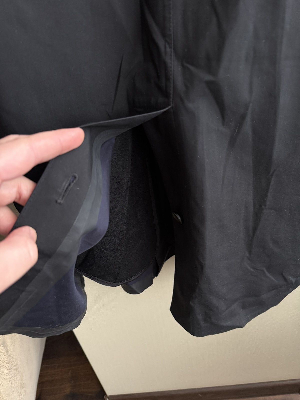 Prada Prada Milano Black Technical Trench Coat Wool/Cashmere Liner Size US M / EU 48-50 / 2 - 6 Thumbnail