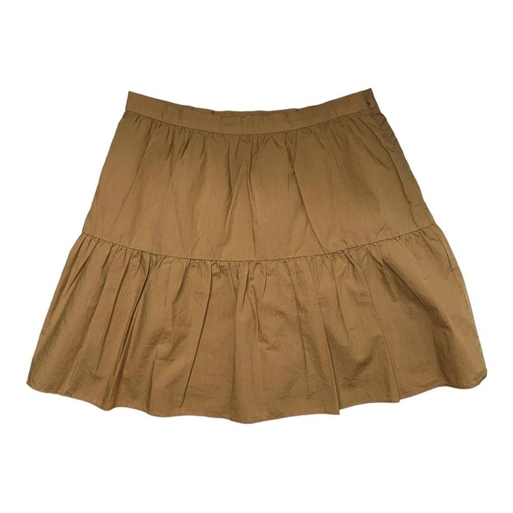 Madewell Madewell l Khaki Ruffle-Hem Skirt Size 2 Size 26" / US 2 / IT 38 - 3 Thumbnail