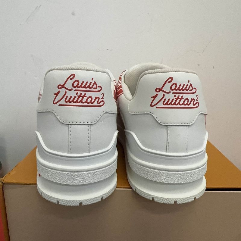 Nigo x LOUIS VUITTON Trainer Low Sneakers in White Red -250