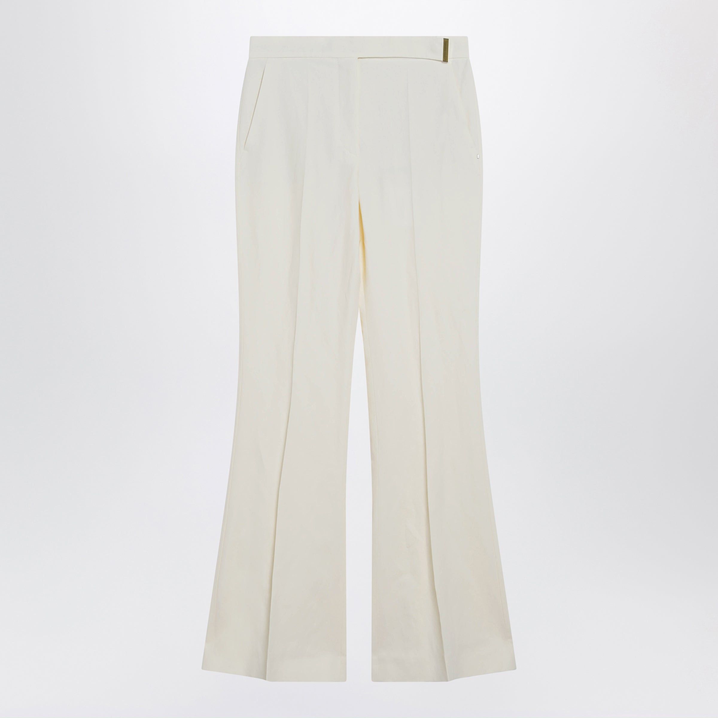 Sportmax Sportmax Low-Rise Flare Trousers In Viscose And Textile Paper Size 28" / US 6 / IT 42 - 1 Thumbnail