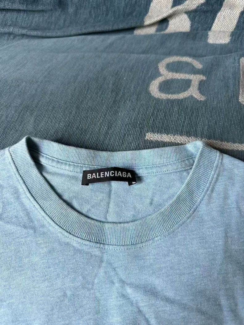 Balenciaga Balenciaga Haze blue lock short sleeves 2503-Nextarrow Size US M / EU 48-50 / 2 - 2 Thumbnail