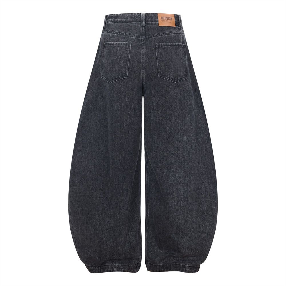 Vintage Men's loose-fitting washed distressed punk scimitar jeans Size US 32 / EU 48 - 2 Thumbnail
