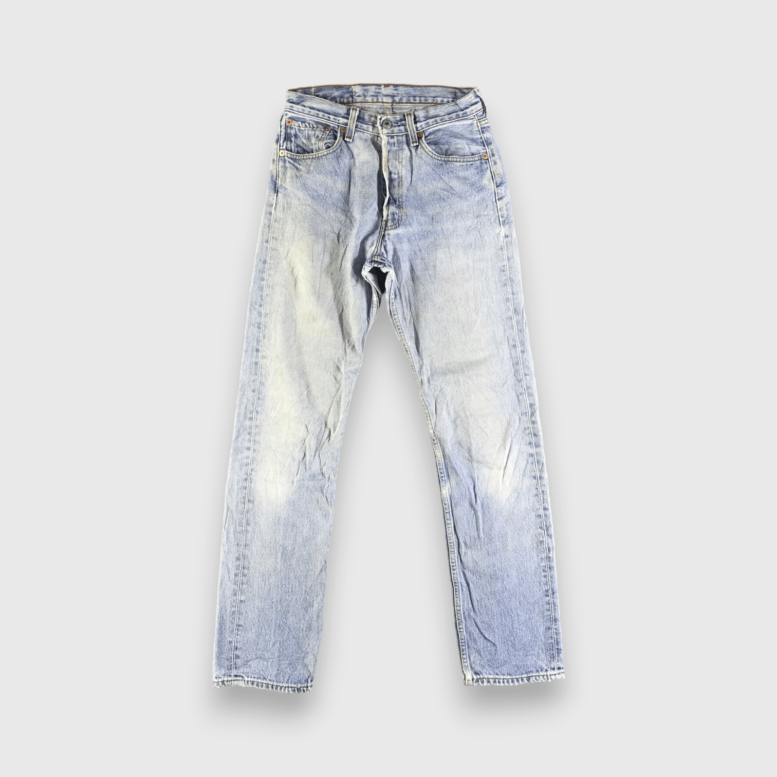 Levi's 90s Vintage Light Wash Levis 501 Jeans-J3881 Size US 27 - 1 Thumbnail