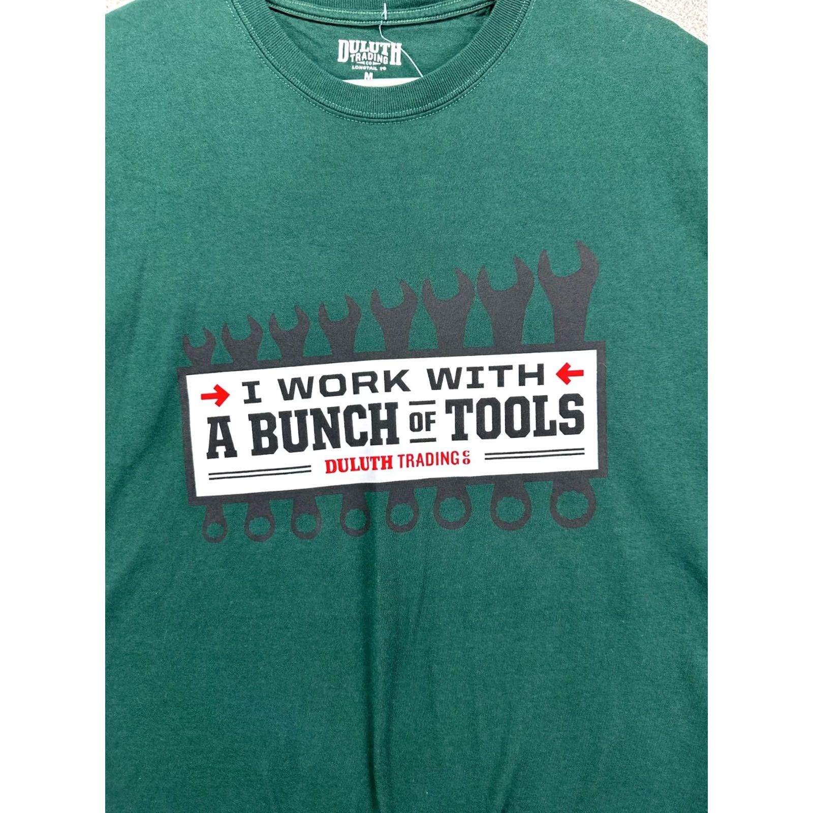 Duluth Trading Company Duluth Trading Co Shirt Mens Medium Green Graphic Print T-Shirt Crew Neck NEW Size US M / EU 48-50 / 2 - 5 Thumbnail