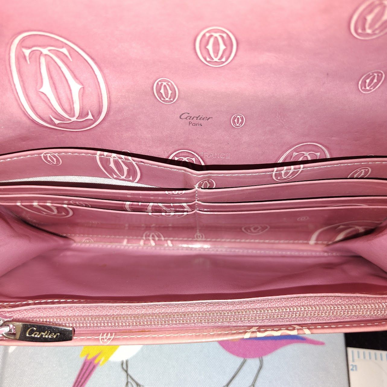 Cartier Cartier Happy Birthday long wallet in pink patent leather Size ONE SIZE - 9 Thumbnail