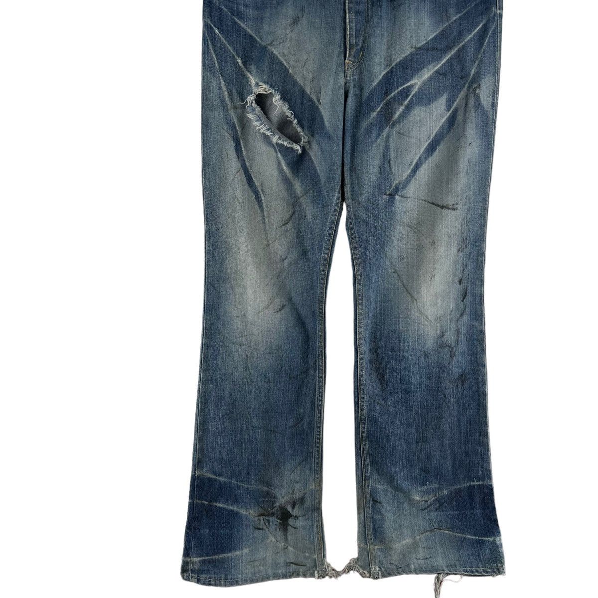 Hysteric Glamour 🔥VTG DENIM JEANS DISTRESSED PUNK ECSTASY JAPAN Size US 38 / EU 54 - 3 Thumbnail
