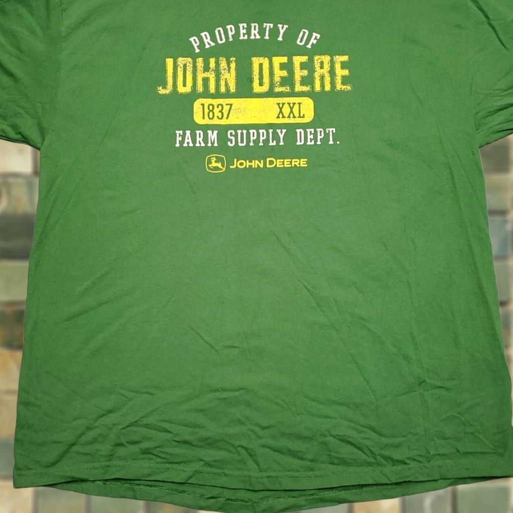 John Deere Vintage John Deere Shirt Mens XXL Green Crewneck Logo TEE Y2K Retro Farmers USA Charcoal? Size US XXL / EU 58 / 5 - 1 Thumbnail