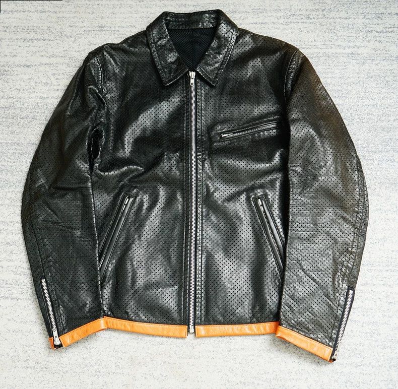 Comme des Garcons Comme des Garcons Archive Fishnet Leather Jacket Size US M / EU 48-50 / 2 - 1 Thumbnail