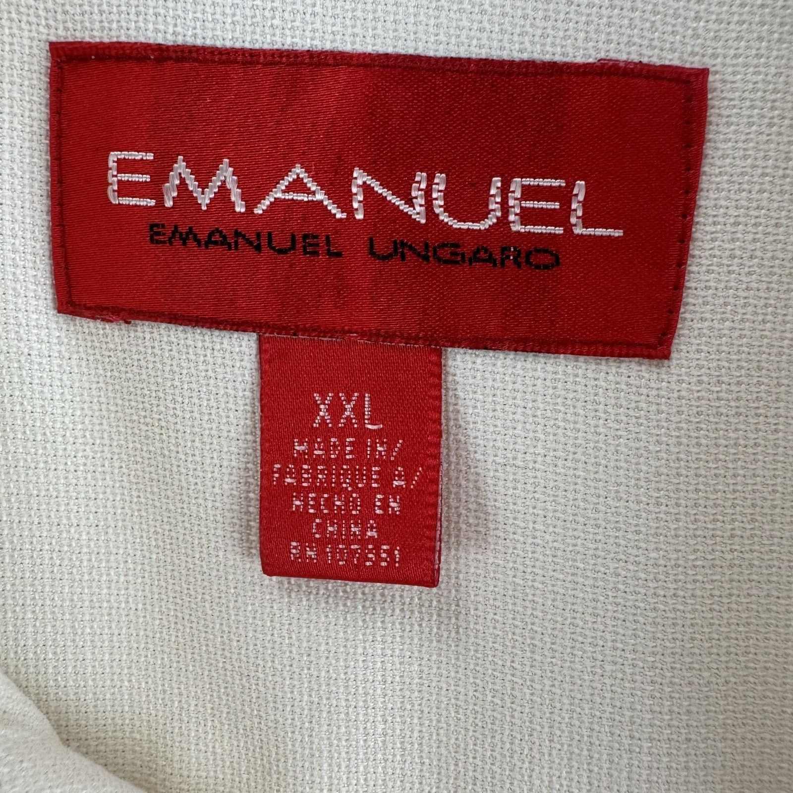 Emanuel Ungaro Emanuel Ungaro Men's XXL 100% Silk Dress Shirt Size US XXL / EU 58 / 5 - 5 Thumbnail