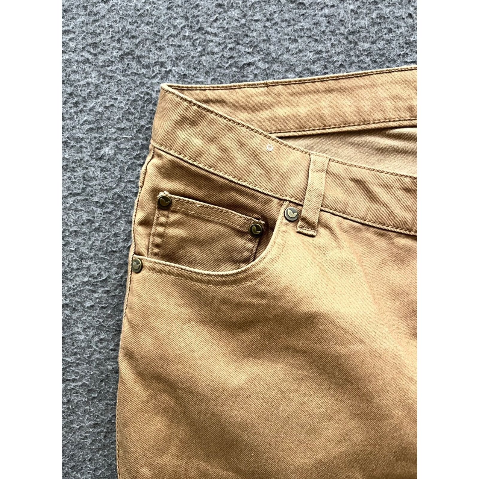 Vintage Unbranded Women's Jeans Tapered Beige Cotton/Spandex Plus Size 20 Jeans Brown Beige 20 Womens Tapered Cowboy Size 42" / US 20 - 6 Thumbnail