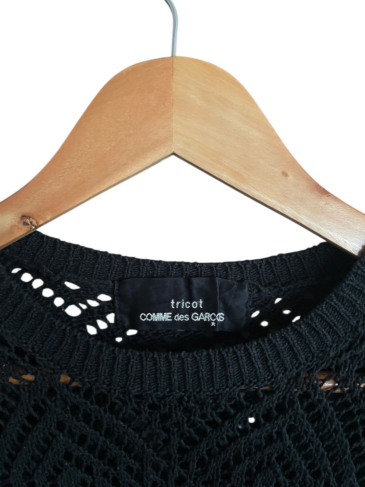 Comme des Garcons Very Rare Vintage Tricots CDG Fishnet Cropped Knitwear 1988s Size US M / EU 48-50 / 2 - 6 Thumbnail
