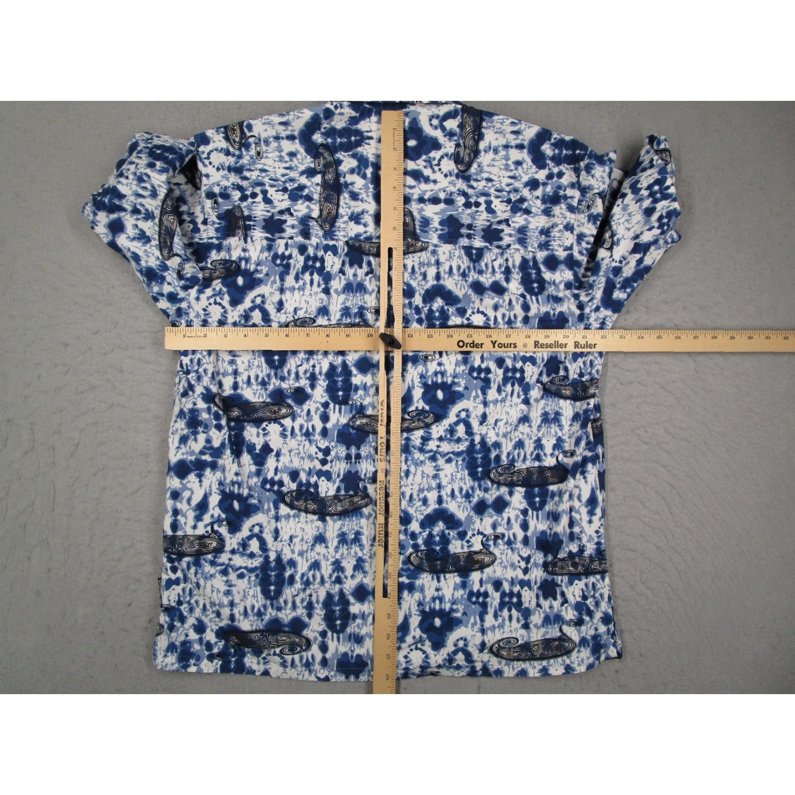 Guess VINTAGE GUESS Island Soul Shirt Mens M Blue Hawaiian Graphic Print 90s Cotton Button-Up Short Sleeve Tropical Size US M / EU 48-50 / 2 - 6 Thumbnail