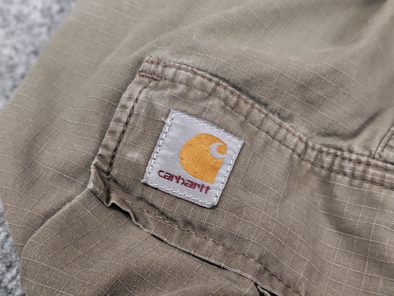 Carhartt Vintage 90's Carhartt Ripstop Faded Cargo Pants Travis Style Size US 32 / EU 48 - 15 Thumbnail